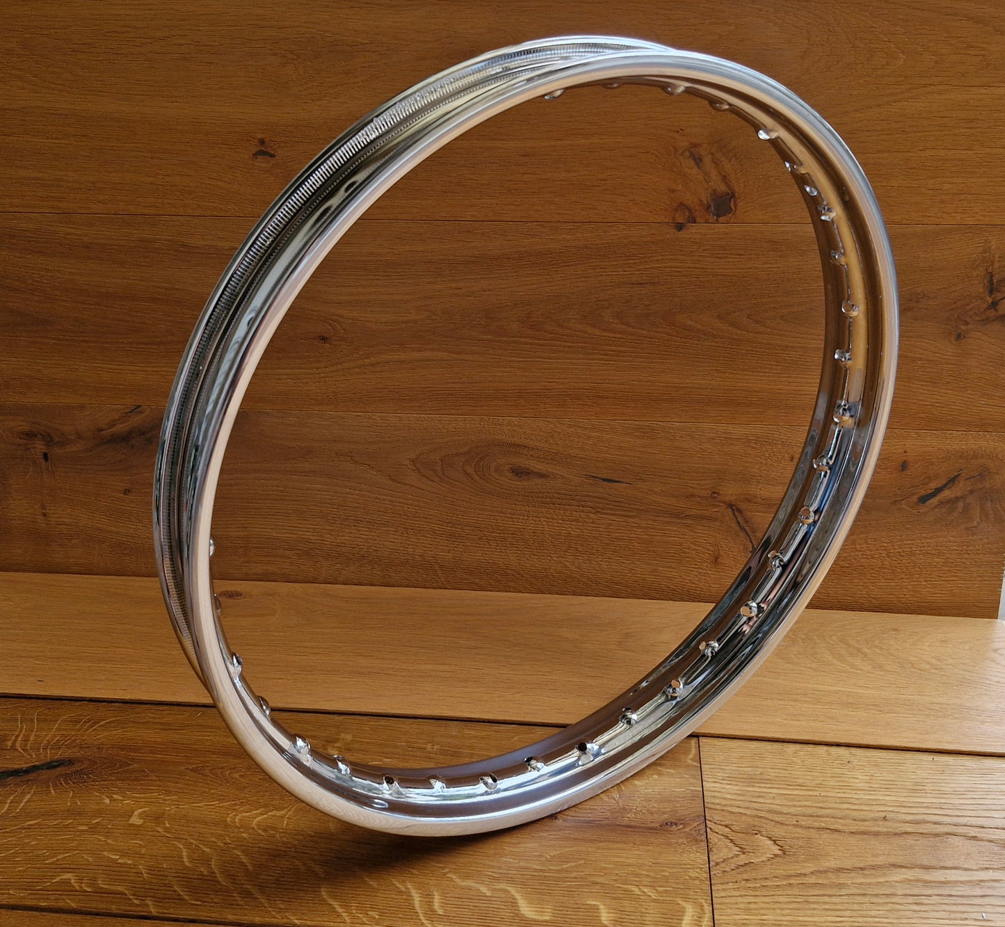 Chrome rim NSU Superfox - 1.60 x 19" 36 hole perfect fit without lettering