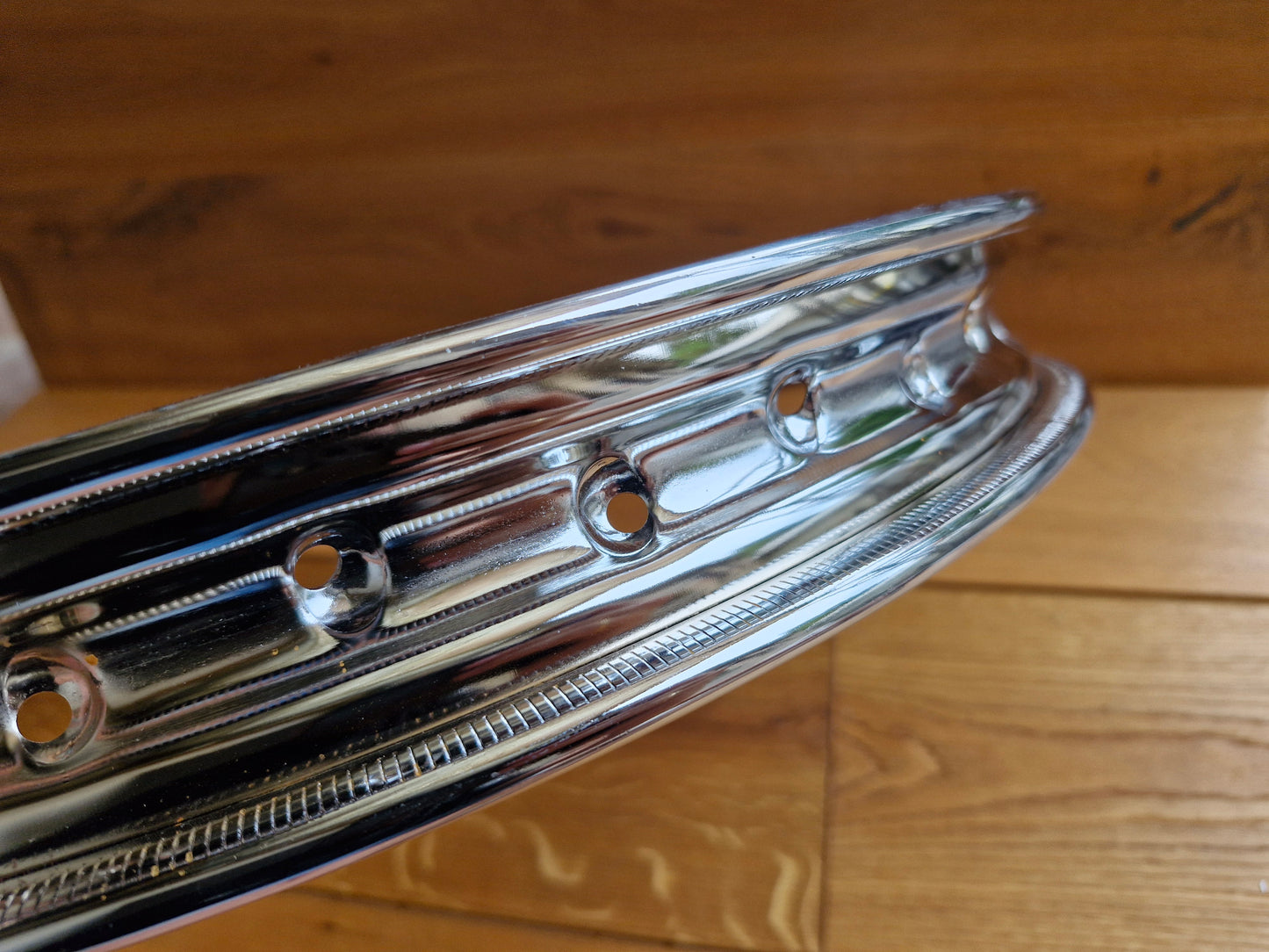 Chrome rim NSU Superfox - 1.60 x 19" 36 hole perfect fit without lettering