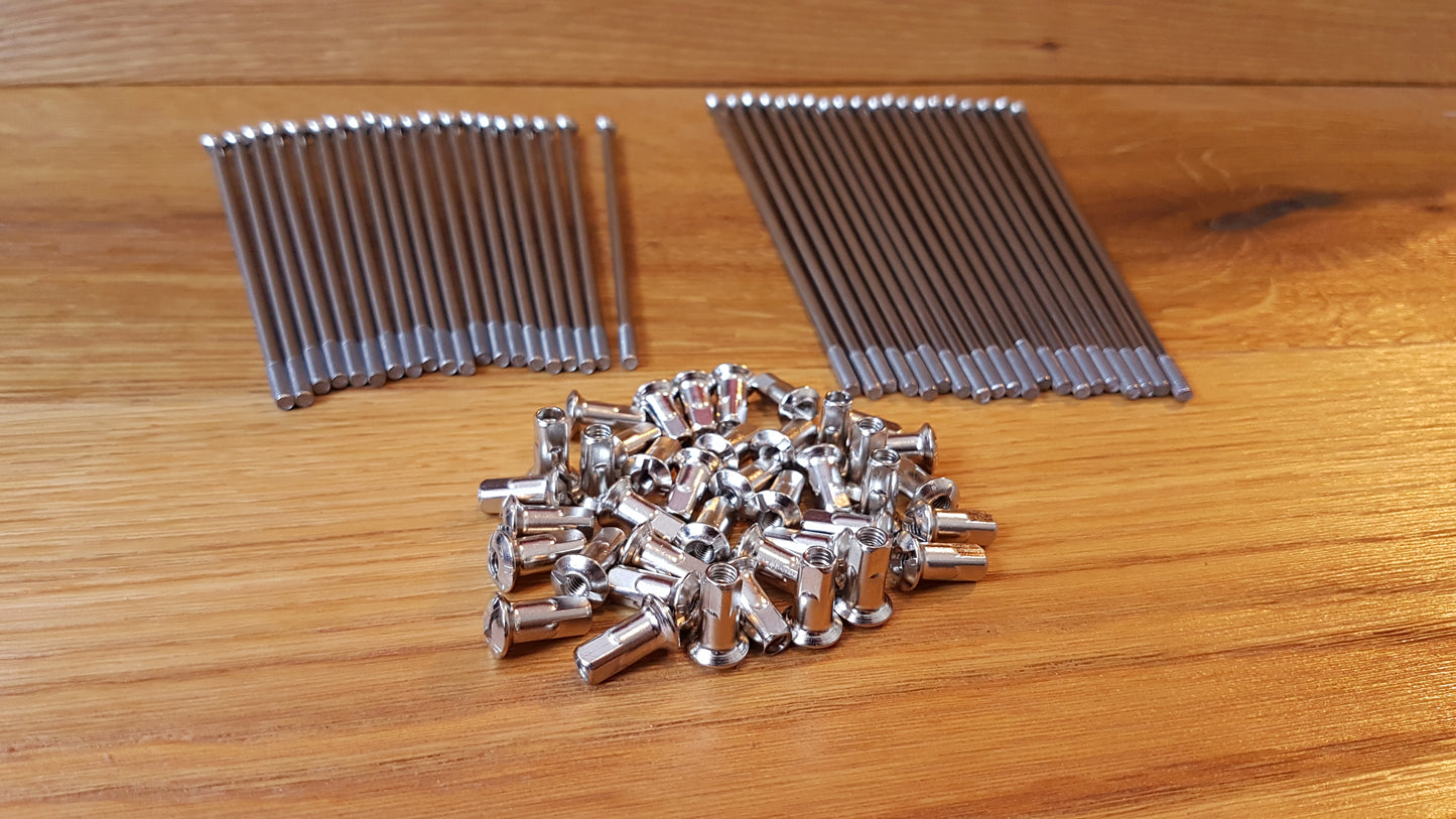 Speichen BMW R75/6 R90/6 R60/7 R75/7 R80/7 Edelstahl VA mit Nippel 6, 40 oder 80 Stück Oldtimer Ersatzteile