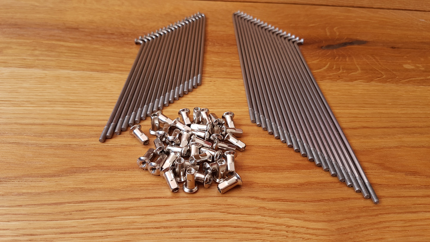 Speichen Zündapp DB 255 Elastic 250 Edelstahl VA mit Nippel 6, 36 oder 72 Stück Oldtimer Ersatzteile