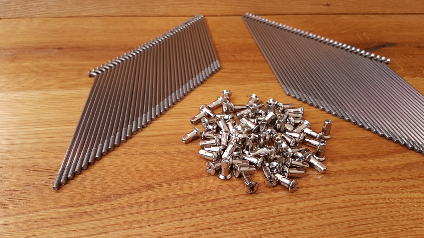 Speichen Zündapp DB 255 Elastic 250 Edelstahl VA mit Nippel 6, 36 oder 72 Stück Oldtimer Ersatzteile