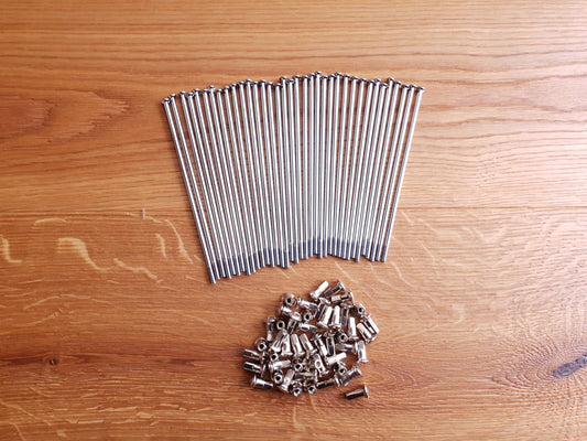 NEW CHROME spokes BMW R65G/S R65GS R80G/S not R80GS! chrome-plated with nipples 6, 40 or 80 pieces vintage car spare parts