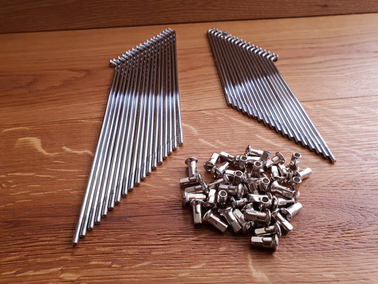 NEU CHROM Speichen Zündapp DB200, DB250, DBK200, DBK250, DB200W verchromt mit Nippel 6, 36 oder 72 Stück Oldtimer Ersatzteile