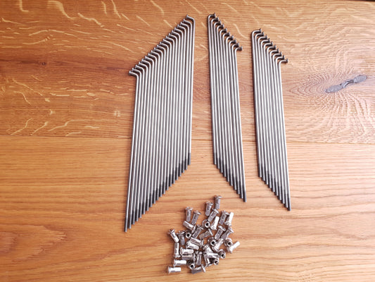 Speichen Triumph BSA Tiger 750 TR7RV 1976 - 1977 Edelstahl VA mit Nippel 6, 40 oder 80 Stück Oldtimer Ersatzteile