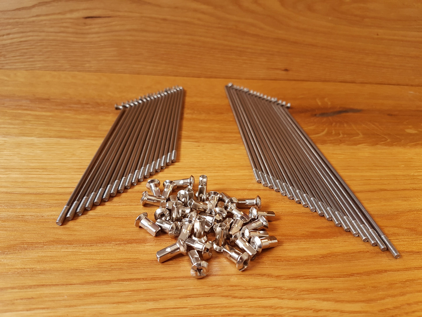Spokes NSU Lux HN, NSU Max half hub stainless steel VA with nipples 6, 36 or 72 pieces vintage car spare parts