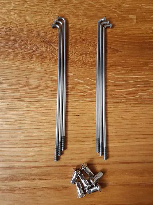 Speichen Zündapp Super Combinette Typ 429 Edelstahl VA 182mm 117° mit Nippel 6, 36 oder 72 Stück Oldtimer Ersatzteile