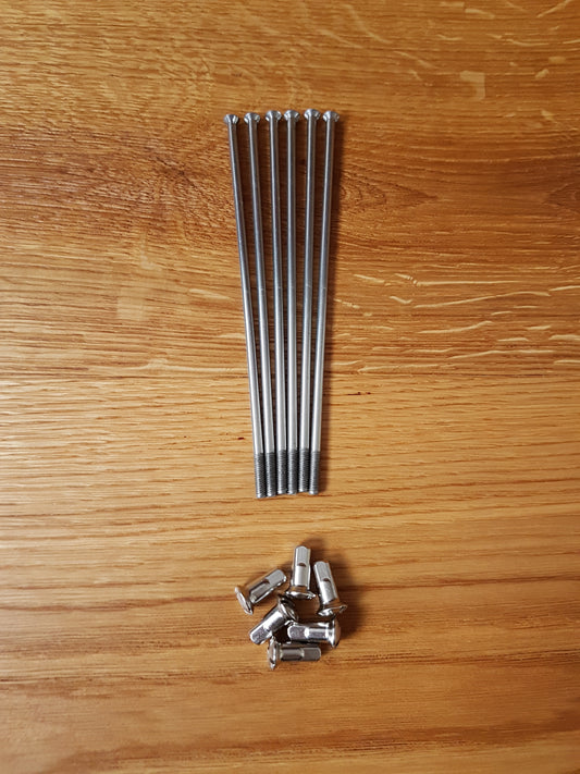 Spokes BMW R25/3, BMW R26, BMW R27 140 mm stainless steel VA with nipples 6, 36 or 72 pieces vintage car spare parts