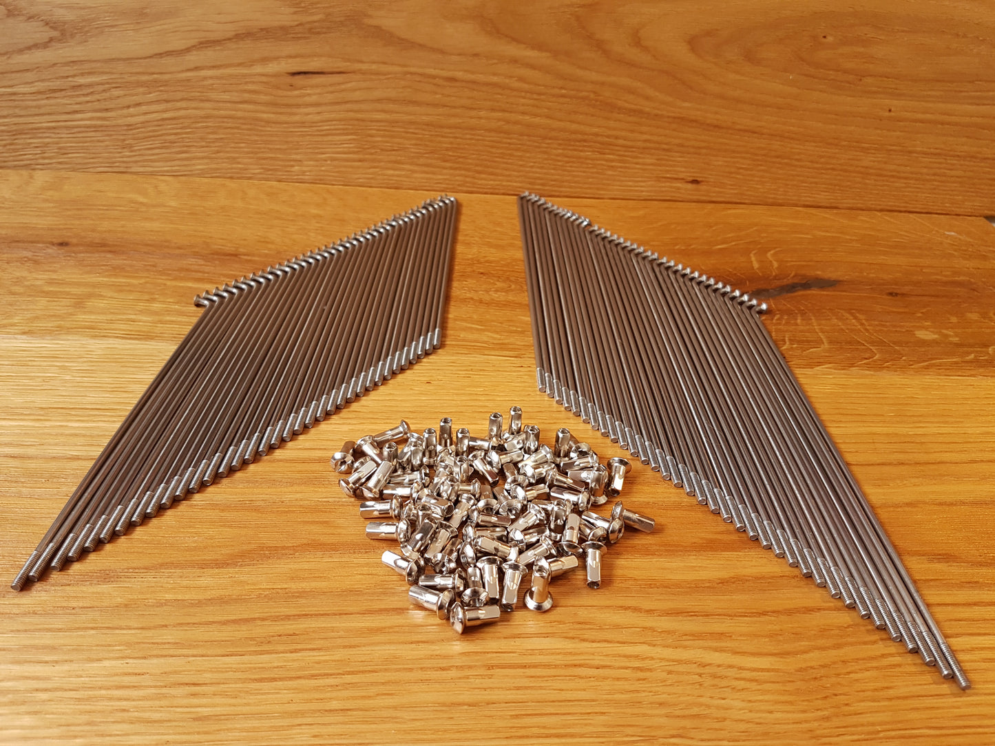 Spokes NSU Lux HN, NSU Max half hub stainless steel VA with nipples 6, 36 or 72 pieces vintage car spare parts