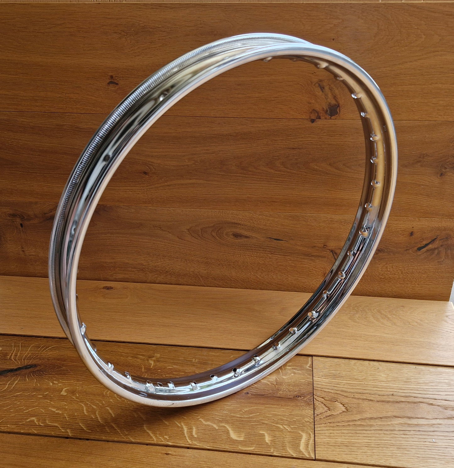 Chrome rim Adler M 100 - 1.50 x 19" 36 hole perfect fit without lettering