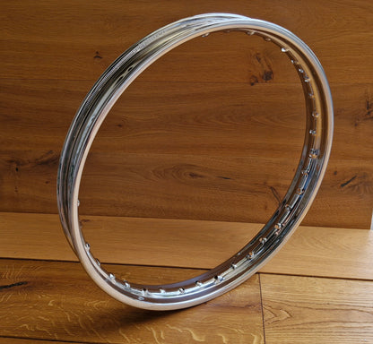 Chrome rim Triumph BDG 125 L SL- 1.60 x 19" 36 hole perfect fit without lettering