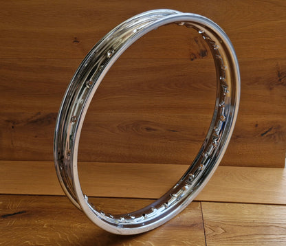 Chrome rim 1.85 x 19 inch 40 hole 20/20 grade A punch with safety notch