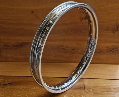 Chrome rim DKW RT 175 - 1.85 x 19" 36 hole perfect fit with safety notch