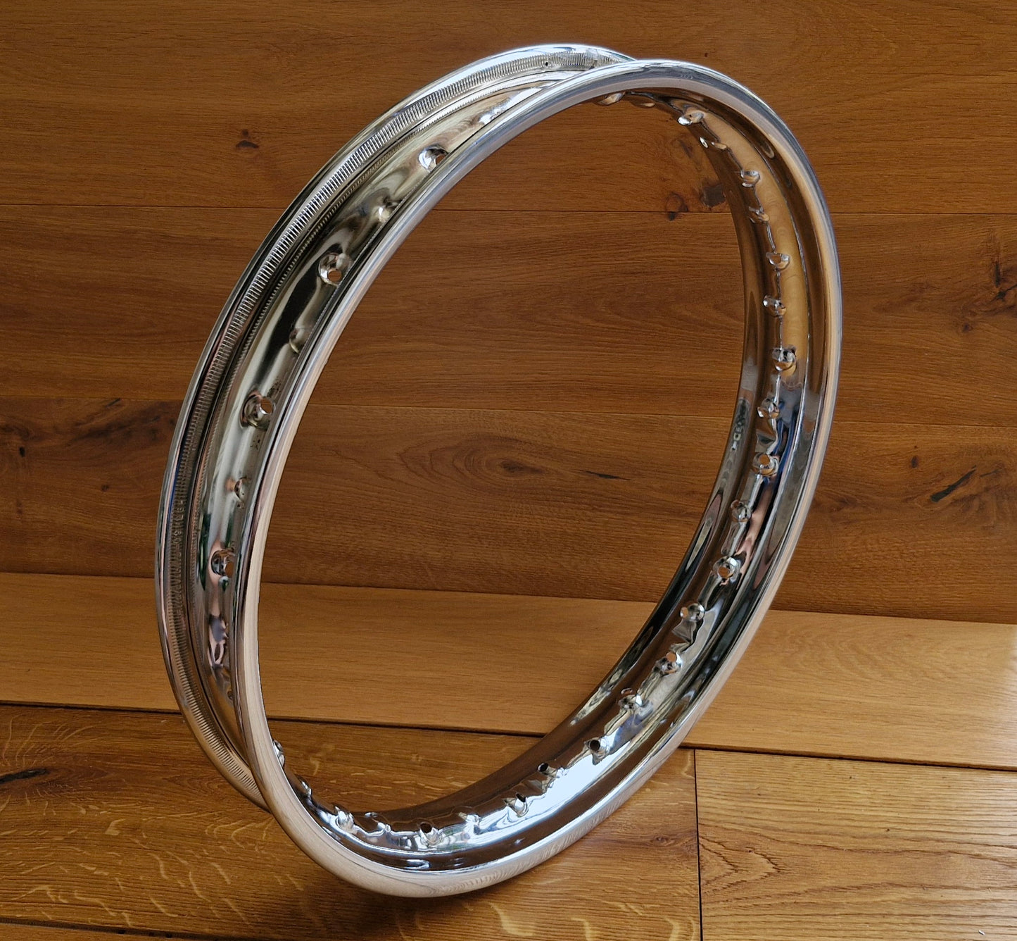 Chrome rim 2.15 x 19 inch 36 hole 20/20 grade A punch with safety notch