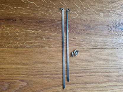 Spokes NSU Quickly N Quickly S 26" from chassis number 482755 stainless steel VA with nipples 6, 36 or 72 pieces vintage car spare parts