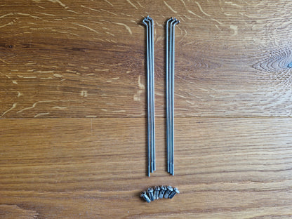 Spokes Zündapp Bergsteiger M25 M50 stainless steel VA with nipples 6, 36 or 72 pieces vintage car spare parts