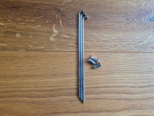 Spokes Ardie B 252 full hubs stainless steel VA with nipples 6, 36 or 72 pieces vintage car spare parts